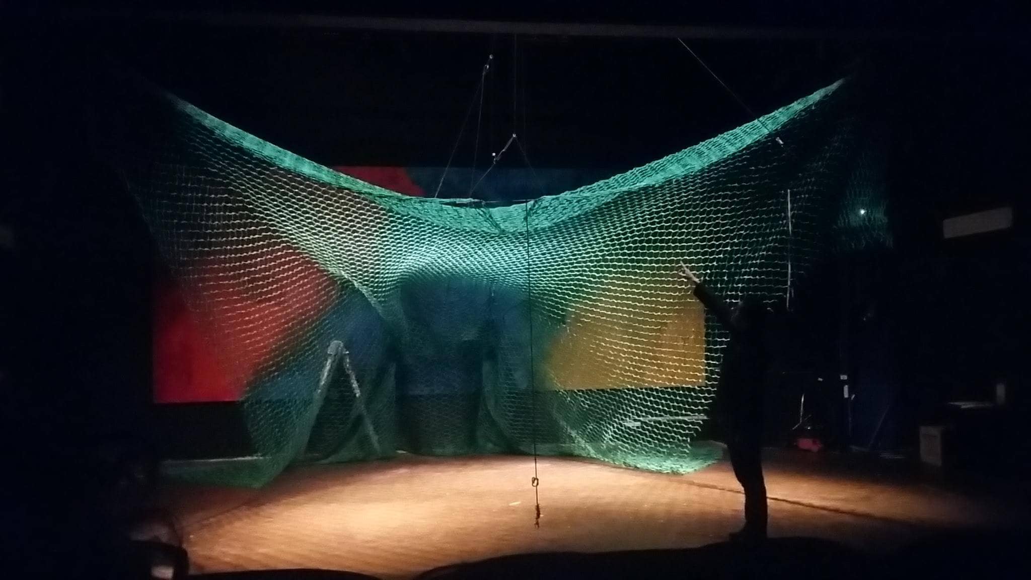 Net used as stage prop